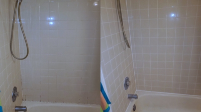 Shower Tile Regrouting Photo