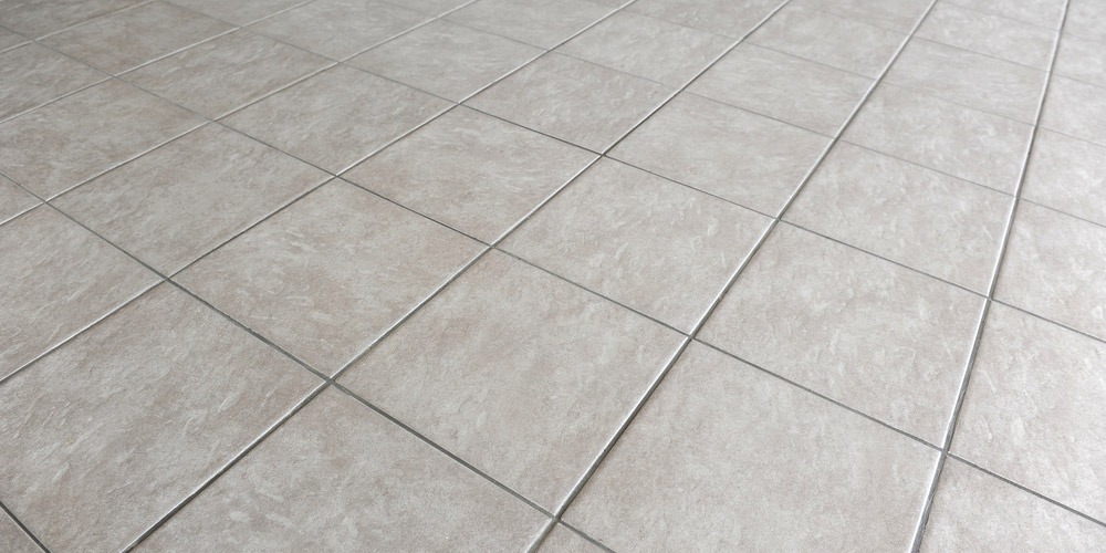 Tiles that needs grout steam cleaning