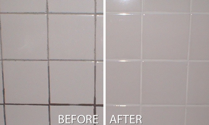 Before/After Grout Cleaning