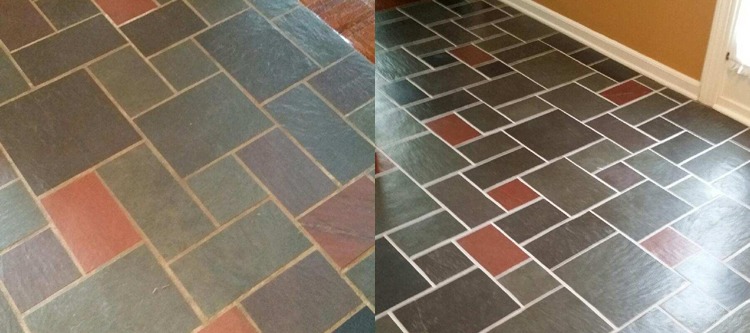 Before/After Grout Sealer