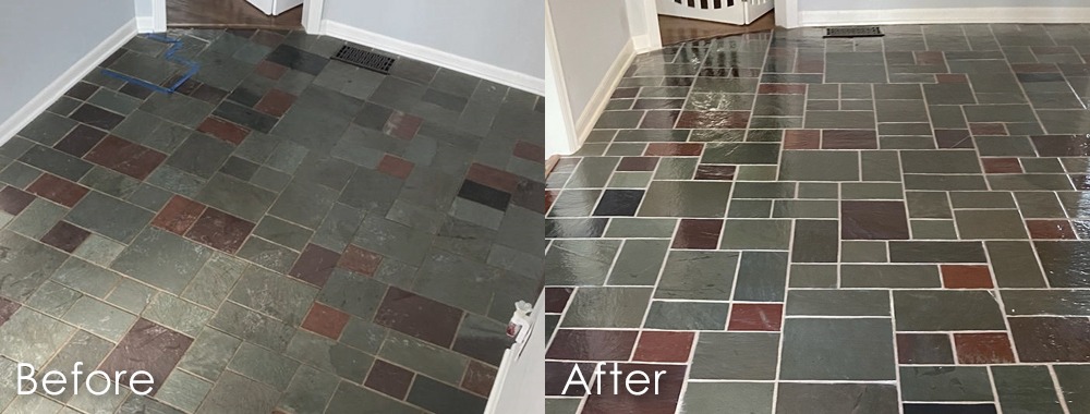 Before/After Grout Cleaning