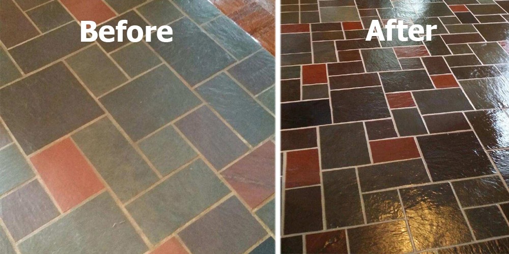 Before/After Tile Cleaning